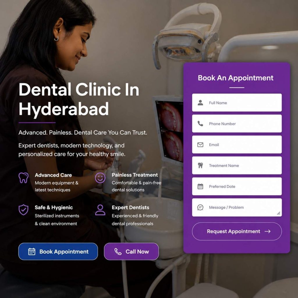 Dr. White Dental Clinic website homepage