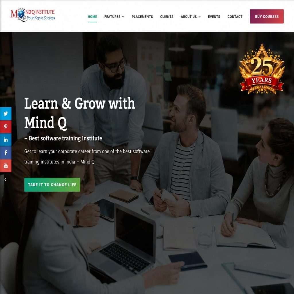 Mind Q Systems website homepage